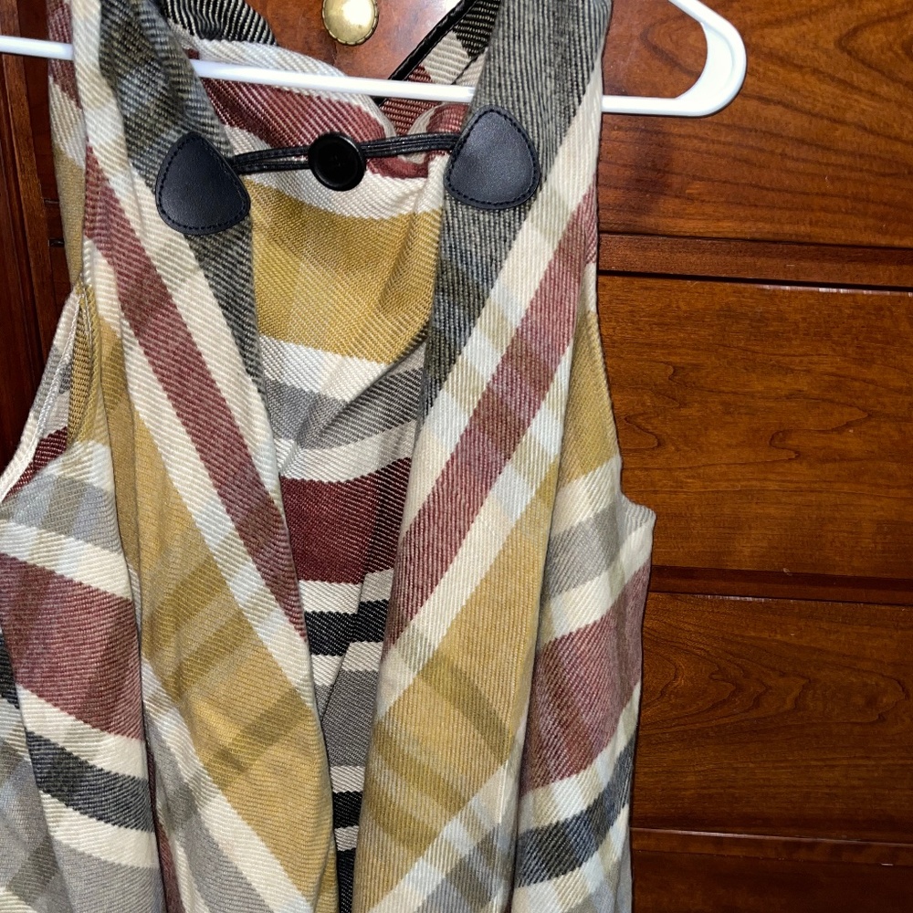Hooded Flannel Vest